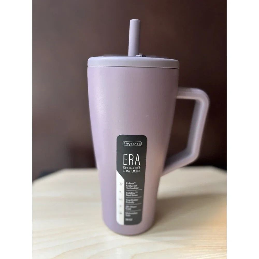 New BrüMate Era 30 oz Straw Tumbler w/ Handle 100% Leakproof (Lilac Dusk)